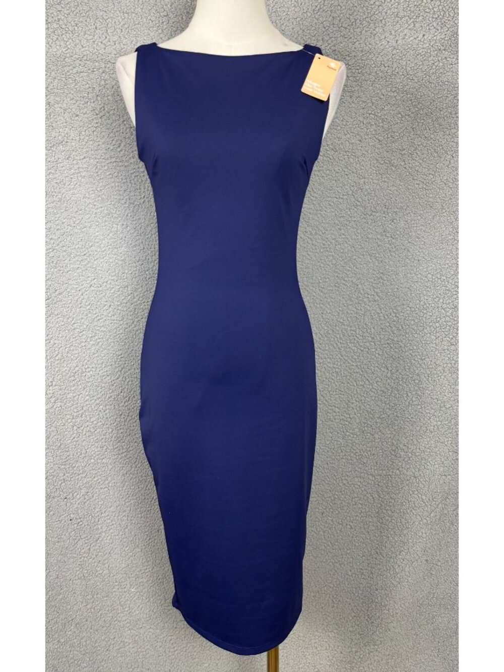 Popilush Women's  Shapewear Bodycon Midi Dress In Blue Size Small New With Tag's